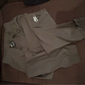 Light weight Nike Joggers.  Youth Small.  Army Green.